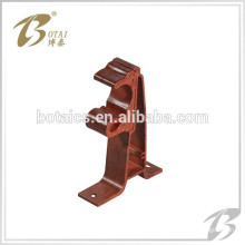 decor single or double aluminum curtain rod bracket